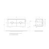 База под раковину BELBAGNO KRAFT-1200-4C-SO-GSO