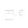 База под раковину подвесная BELBAGNO UNO-MINI-900-2C-SO-AO