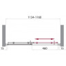 Дверь в проём BELBAGNO UNO-BF-1-115-M-Cr