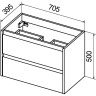 Тумба BELBAGNO KRAFT KRAFT 39-700/390-2C-SO-PG