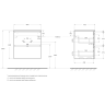 Тумба под раковину BELBAGNO UNO UNO-600-2C-SO-GSO 60 см